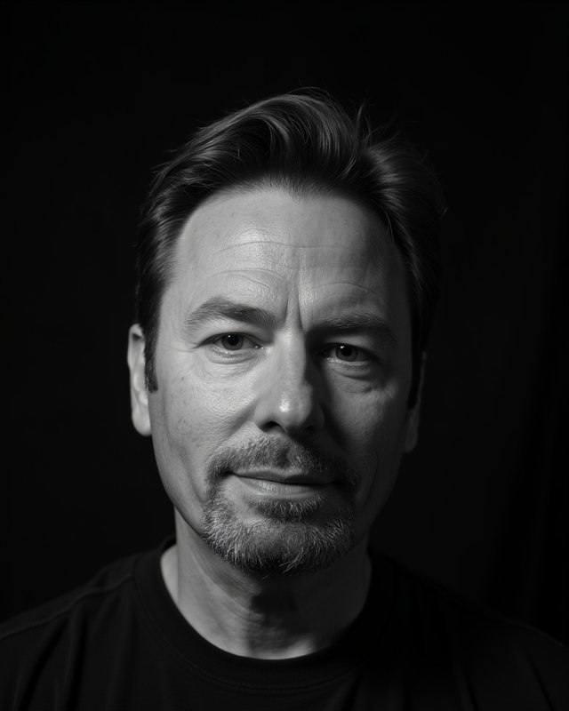 Black & White headshot example